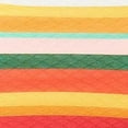 thumbnail image 4 of CALIFORNIA SUNSHINE Women's Multi Color Colorblocked Stripe Stretch Convertible Adjustable Bandeau Swimsuit Top L, 4 of 4