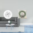 thumbnail image 2 of Adorno De Reloj De Pared Acrílico Con Grandes Números Arábigos Y Funda De Almohada Navideña De Poliéster Para Cocina, Estudio, Sofá De Granja, Hogar Y Oficina., 2 of 8