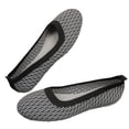thumbnail image 4 of Willtoo Women Flat Shoes Knitted Lightweight Slip-on Loafers Breathabel Soft Comfortable Ballet Flats, 4 of 6
