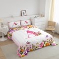 thumbnail image 3 of Erosebridal Letter Bedding Twin Comforter Set For Teens,Rose Flower Down Comforter,Butterfly Room Decorative,Reversible,Lightweight,2-Piece, 3 of 8