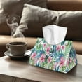 thumbnail image 4 of SEANATIVE Flowers Tissue Box Cover Tropical Tissue Holder for Bathroom Multifunction Rectangular Tissue Holder Cover Case Comfortable Facial Tissue Holder for Car/Kitchen/Bedroom/Office 2 Pcs, 4 of 7