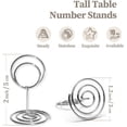thumbnail image 2 of GFDYREE Ronteda Table Number Holders 20Pcs - 2 Inch Mini Table Number Stands Short Place Card Holder for Wedding Reception Party Graduation Restaurant Office Home Photo Picture Memo Display, 2 of 7