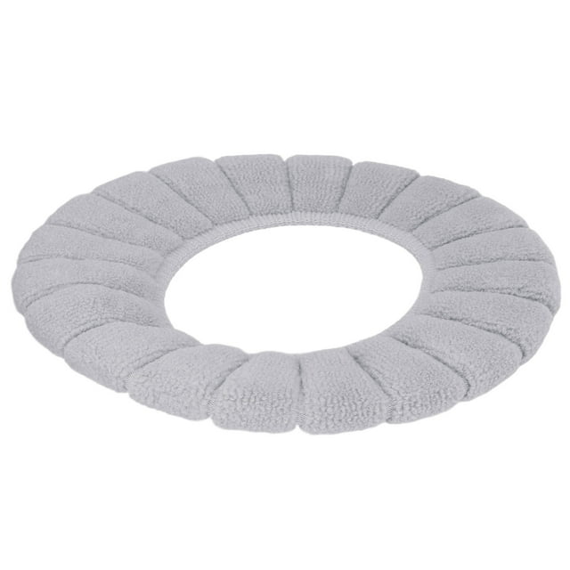 Toilet Seat Cover Thickened Washable Soft Material Keep Warm Skin Friendly Durable Exquisite Color Toilet Seat CushionGrey