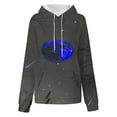 thumbnail image 5 of Women Plus Size Hoodies Loose Tie-Dye Printing Hooded V-neck Pocket Long Sleeve Sweatshir, 5 of 7