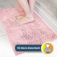 thumbnail image 3 of ® Shown on TV – Super Absorbent Microfiber Dog Door Mat for Muddy Paws, Non-Slip Washable Pet Rug, Quick Dry Chenille Entryway Carpet, Machine Washable Indoor Outdoor mat, Grey 30"x19", 3 of 5