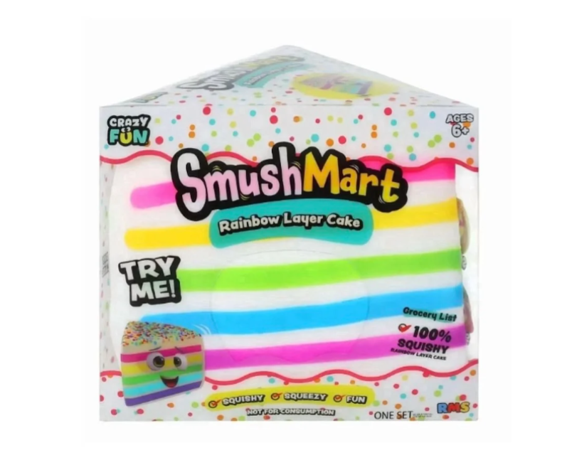 SmushMart Jumbo Squishy Cake-Slow-Rising Squishy Figure, Bread - Stress Relief Squeeze Ball