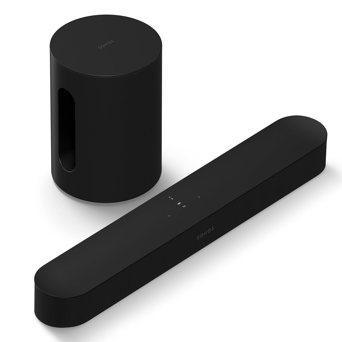 Sonos with Beam (Gen 2, Black) Soundbar and Mini Wireless Subwoofer (Black) - Walmart.com