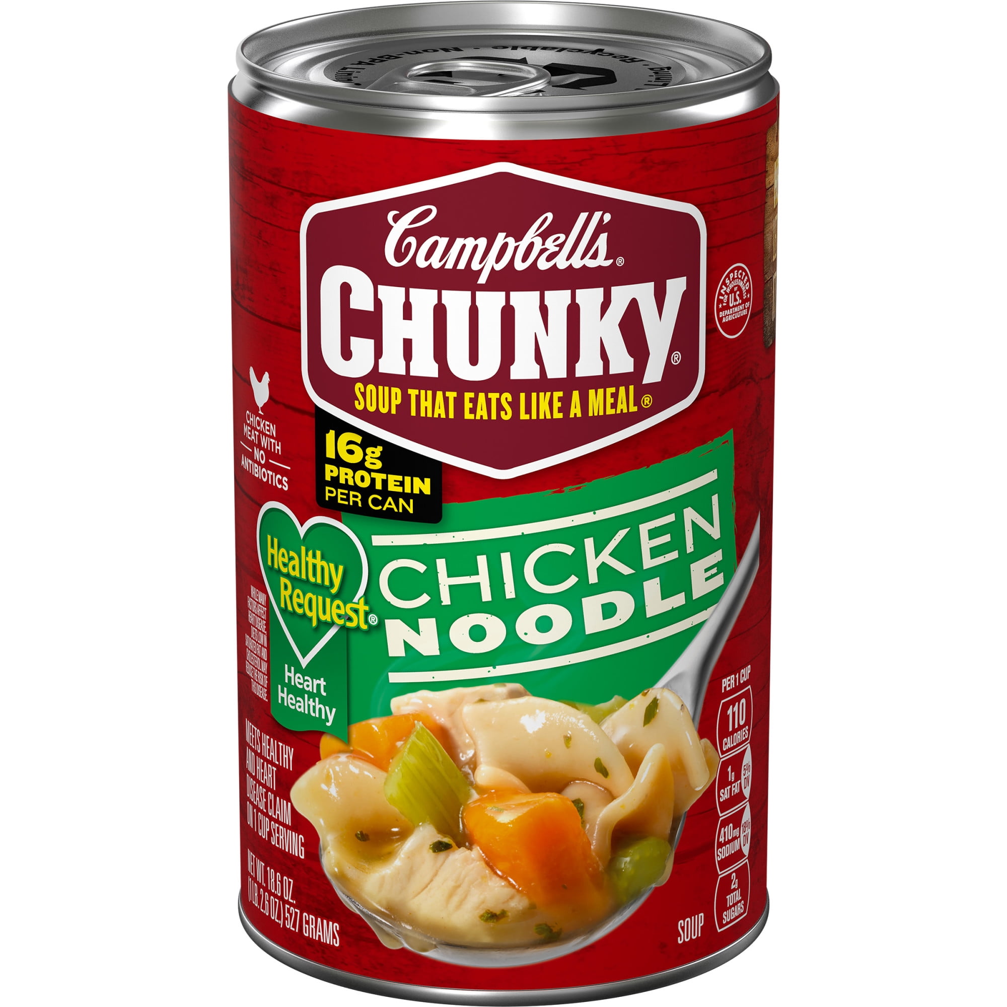 Campbell's Chunky Soup, Ready to Serve Healthy Request Chicken Noodle Soup, 18.8 Oz Can