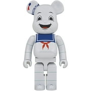 تمثال Medicom 1000% Berbrick Stay Puft Marshmallow Man White Chrome Collectible Figure