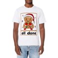 thumbnail image 2 of Merry Christmas Cute Gingerbread T-Shirt for Men Women Cotton Top Tee Fashion Casual Short Sleeves, 2 of 3