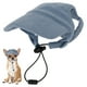 thumbnail image 1 of Gorra para perros Unique Bargains para protección solar, gorra de visera de verano para perros y gatos con agujeros para las orejas, gorra ajustable para cachorros, tocado mediano azul, 1 of 7
