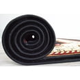 thumbnail image 4 of GLAMOUR 3D Hand Carved Traditional Rug Oriental Floral 7'9''x7'9'' Round Black Beige, 4 of 8