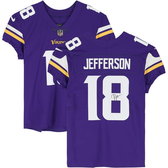 Justin Jefferson Minnesota Vikings Autographed Purple Elite Jersey - Fanatics Authentic Certified