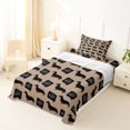 thumbnail image 5 of Homewish Cool Dachshund Dog Twin Sheets,Woof Print Bedding,Black,3-Piece,1 Fitted Sheet and 1 Pillowcase, 5 of 6