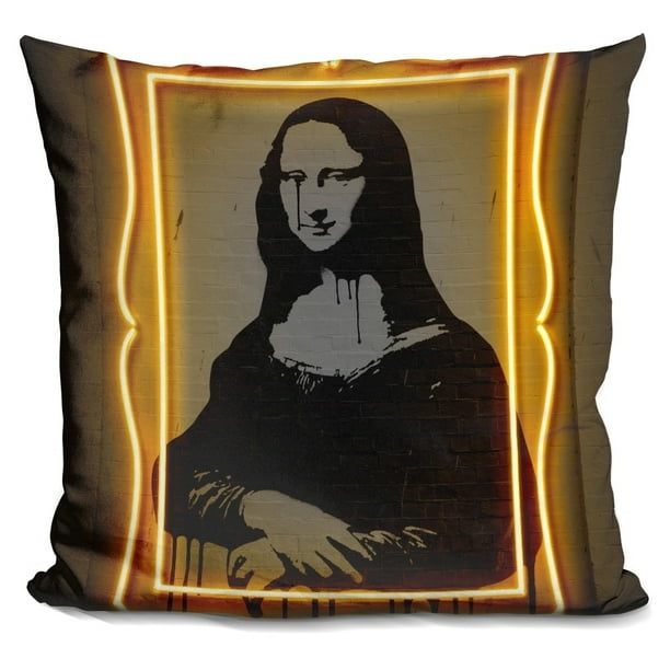 LiLiPi Mona Lisa Decorative Accent Throw Pillow - Walmart.com - Walmart.com