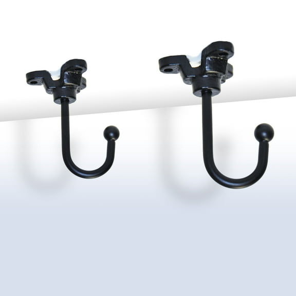 Mainstays Black Casted Iron Ceiling Hook 2-Pack Planter Hanger
