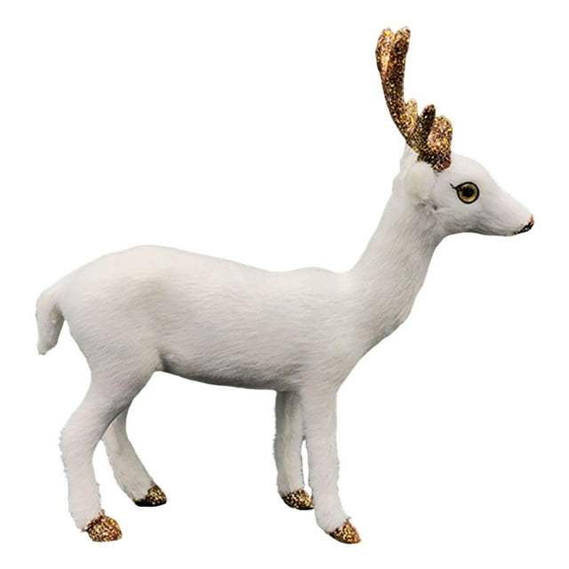 Simulación Modelo de Ciervo Juguetes Modelo Animal Juguetes Educativos para Edades Tempranas Artesanía Adorno de Ciervo Juguetes en Miniatura para Sal , Estilo A Colco Figuras de ciervos
