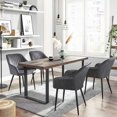 thumbnail image 4 of Boutique Home Velvet Dining Room Accent Chair with Armrests, 4 of 6