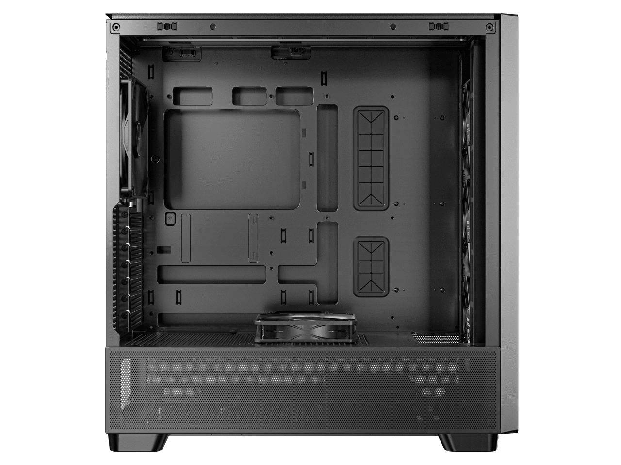 Antec FLUX Mid-Tower E-ATX PC Case with Wood Frame and Mesh Panels
