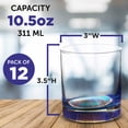 thumbnail image 5 of Lexington Rocks Whiskey Glass 10.5 oz, Set of 12, Bulk Pack - Perfect for Scotch, Bourbon, Whiskey, Cocktail - Blue, 5 of 5