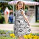 thumbnail image 5 of Balery Country Farm Scene Camisón de princesa para niñas, pijama de algodón con mangas abullonadas, suave y bonito.-XX-Large, 5 of 6