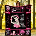 thumbnail image 3 of Womens Breast Cancer Awareness Hope 3D Printing Double Blank Elazy Blanket, 3 of 9