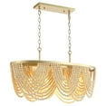thumbnail image 5 of SAFAVIEH Alluri 4-Light Antique Gold Metal Chandelier, 5 of 12