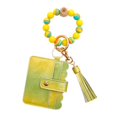 thumbnail image 1 of Luminous Silicone Keyring Bracelet Beaded Wrislet Keychain for Women Girl Card Wallet Car Keys Chain Holder Bangle Key, 1 of 3