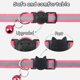 thumbnail image 4 of Reflective Cat Collars Breakaway with Bell, 2 Pack Girl Boy Pet Kitten Collar Adjustable 6-8 Inch, Pink, 4 of 5