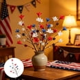 thumbnail image 1 of 1PC Independence Day Simulation Flowers Peonies Chrysanthemums Silk Flowers Fake Flowers Home Decoration Cuttings Simulation Flowers, 1 of 6