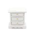 thumbnail image 5 of Miniature Bedside 1:12 Furniture Dollhouse Nightstand Bedroom Drawer Cabinet Model Accessories Mini House Scene Building Tabletop Decorations (White), 5 of 6