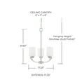 thumbnail image 4 of Capital Lighting 415231MB-338 Dixon 3 Light 17" Wide Chandelier - Black, 4 of 7