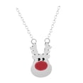 thumbnail image 5 of Collar colgante Yinane ciervo roja oro para mujeres niñas, 5 of 5