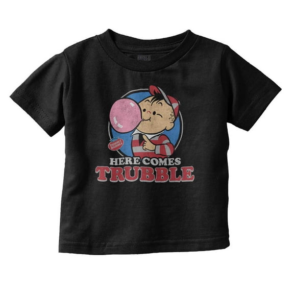 Vintage Dubble Bubble Here Comes Trouble Toddler Boy Girl T Shirt Infant Toddler Brisco Brands 12M