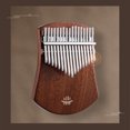 thumbnail image 3 of Piano de pulgares hluru 17-Key Finger Thumb Piano Instrumento musical portátil Cuerpo de madera maciza para niños Adultos Amante de la música Principiantes Profesional con martillo de afinación Paño d Hluru Piano de pulgares, 3 of 6