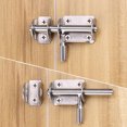 thumbnail image 3 of 4 Pieces Stainless Steel Door Security Latch Door Lock for Barn Bathroom Window, 3 of 5