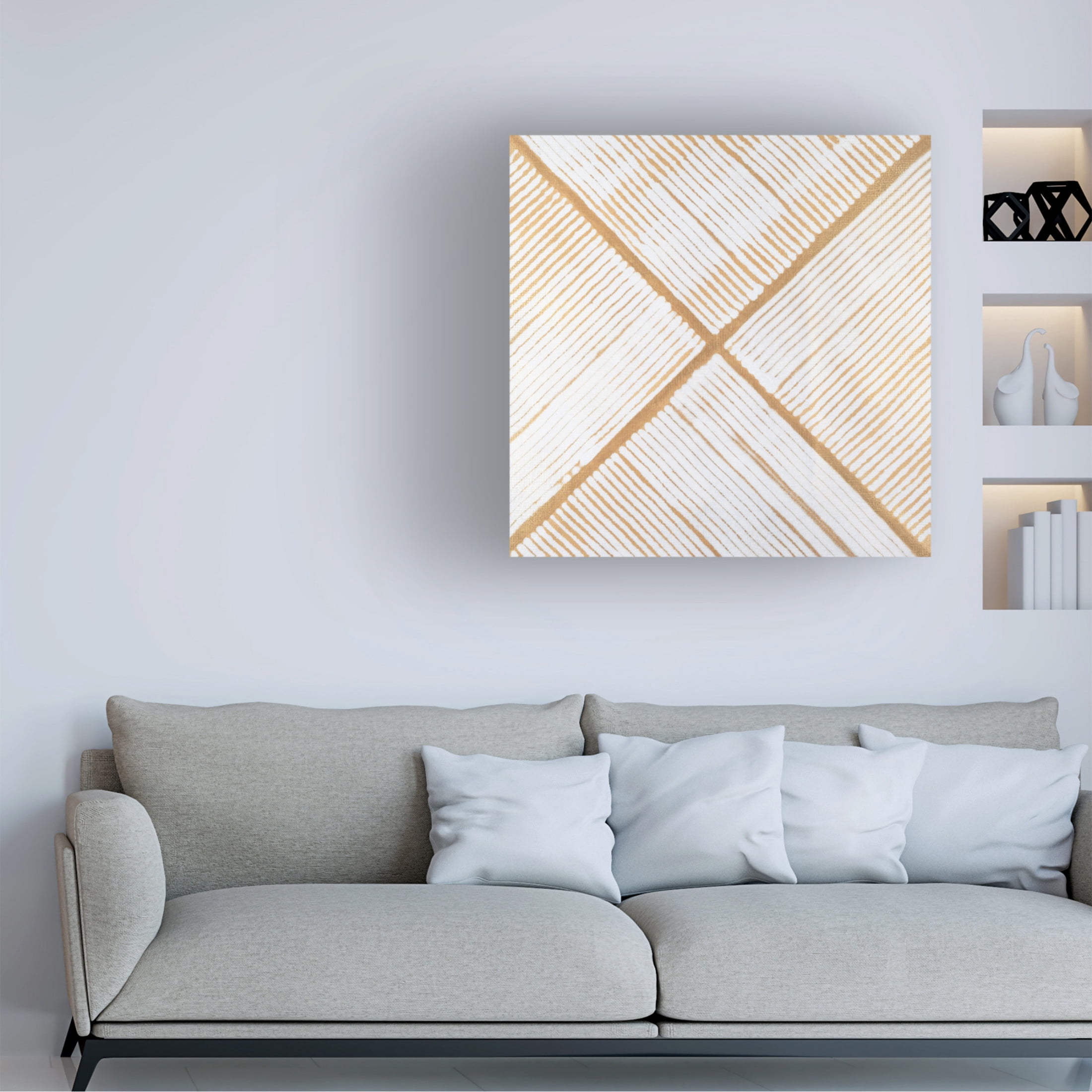 Trademark Fine Art Vanna Lam  Golden Corduroy II Canvas Wall Art
