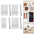 thumbnail image 3 of Brochettes en Acier Inoxydable de Haute Qualité avec Tube de Rangement Outils de Barbecue Extérieur 10 Pcs, 3 of 5