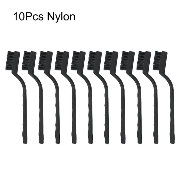 10pcs 7-Inch Nylon Brush Cleaning Brush Rust Removal Industrial Brush Stationery Brush Cleaning Tool Toothbrush Hand Tools, A