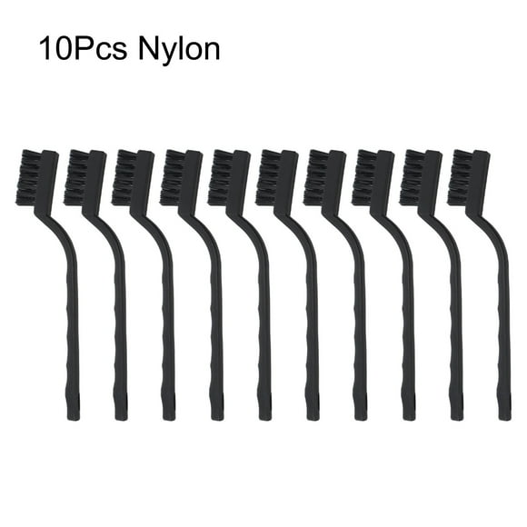 10pcs 7-inch Nylon Brush Mini Cleaning And Rust Removal Industrial Brush