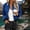 Blue, variant on Lightweight Rain Jacket for Women Travel Running Waterproof Full Zip Cropped Bomber Womens Raincoat Winter
