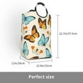 thumbnail image 3 of Kll Butterflies Laundry Hamper,Large Canvas Fabric Lightweight Storage Basket Toy Organizer Dirty Clothes Collapsible Waterproof For College Dorms,Children Bedroom,Bathroom, 3 of 6