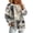 Coffee, variant on Camouflage Print Sweatshirt for Women Crew Neck Long Sleeve Relaxed Casual Pullover Top for Fall Winter
