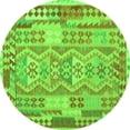 thumbnail image 1 of Ahgly Company Indoor Round Abstract Green Contemporary Area Rugs, 5' Round, 1 of 1