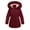 Red, variant on Aideaone Girls Winter Coats Heavyweight Kids Outerwear Warm Parka Puffer Jacket with Hood Pink 5-12Y