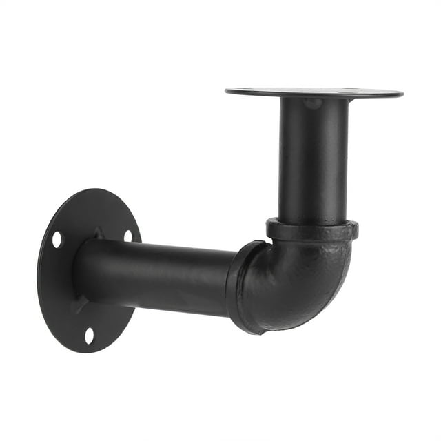 Soporte para estante de tubería industrial Sincero montaje en pared Hierro Negro