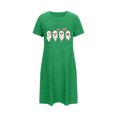 thumbnail image 5 of Tnhcen Robe de Nuit Halloween Grande Taille Incluse Imprimé Dessin Animé Manches Courtes Col Rond Polyester Spandex Extensible P-2TG pour Chaque Femme, 5 of 5