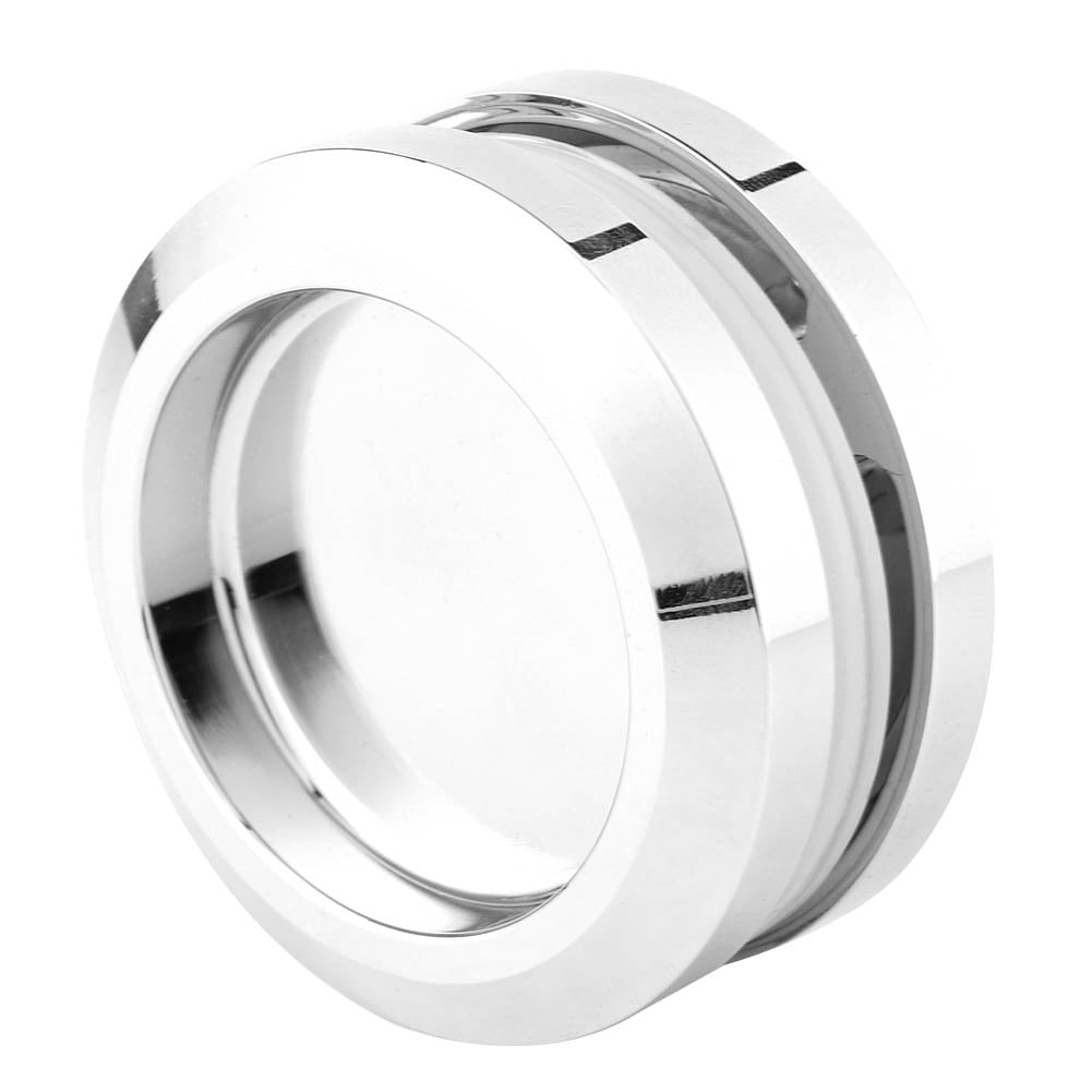 LHCER Bathroom Shower Glass Door Sliding Knob Round Double‑Sided Handle