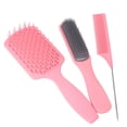 thumbnail image 4 of Peines para el cabello, juego de 3 cepillos para el cabello, peines con cola de paleta, peines para el cabello elegantes y modernos, 4 of 8