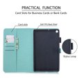 thumbnail image 5 of Galaxy Tab A 10.1" 2019 Case SM-T510 T515, NOT for Tab A 10.1 2016 T580, Allytech 3D Plum Blossom Series PU Leather Card Slots Wallet Case with Kickstand for Samsung Galaxy Tab A 10.1 2019 T510, Green, 5 of 5